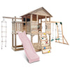 Lifespan Kids Kingston Cubby House with 2.2m Slide (Pastel Pink)