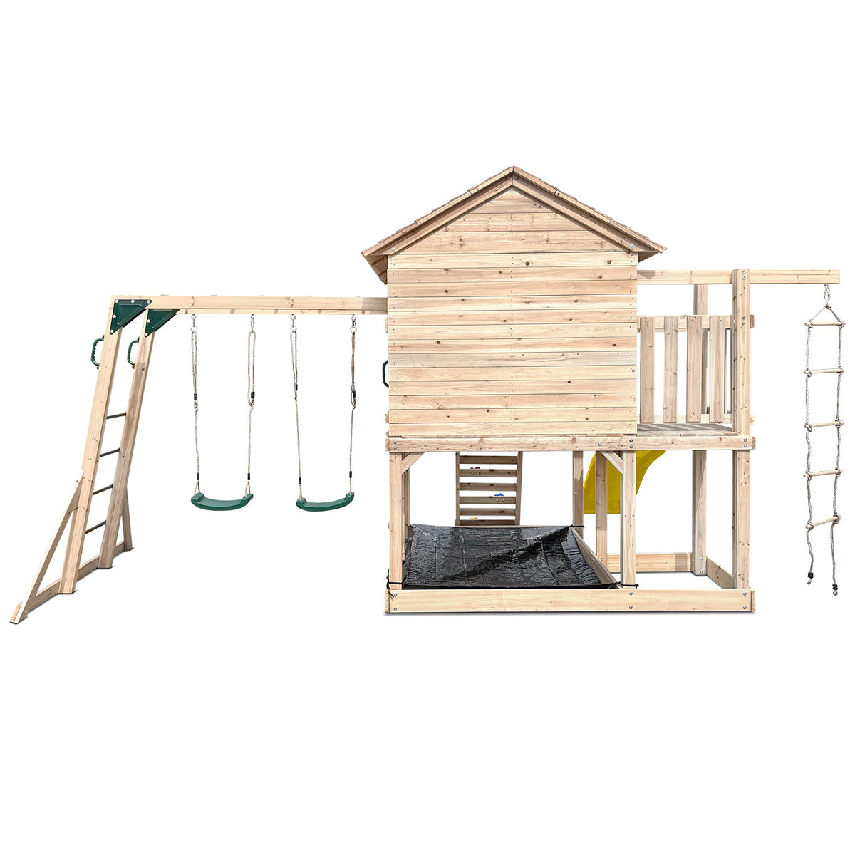 Lifespan Kids Kingston Cubby House with 2.2m Yellow Slide Lifespan
