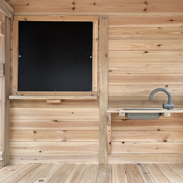 Lifespan Kids Kingston Cubby House with 2.2m Slide (Yellow) Awezingly