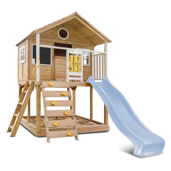 Lifespan Kids Warrigal Cubby House with 2.2m Slide (Pastel Blue) Awezingly