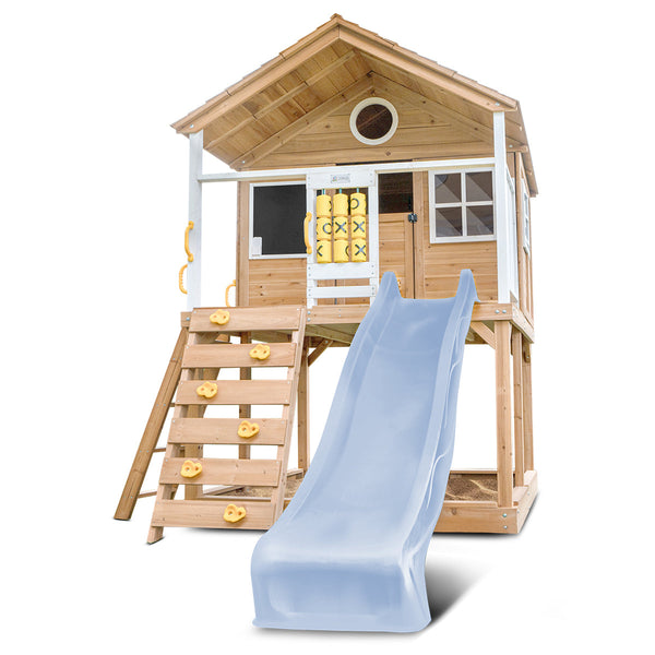 Lifespan Kids Warrigal Cubby House with 2.2m Slide (Pastel Blue) Awezingly