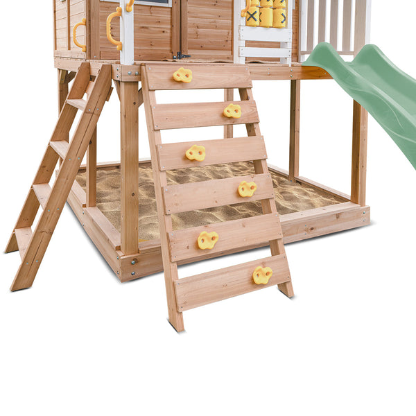 Lifespan Kids Warrigal Cubby House with 2.2m Slide (Pastel Green) Awezingly