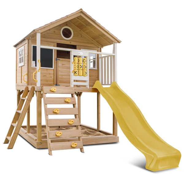 Lifespan Kids Warrigal Cubby House with 2.2m Slide (Yellow) Awezingly