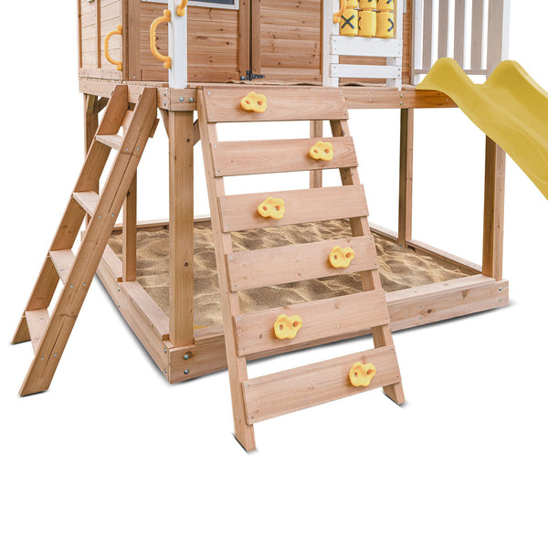 Lifespan Kids Warrigal Cubby House with 2.2m Slide (Yellow) Awezingly