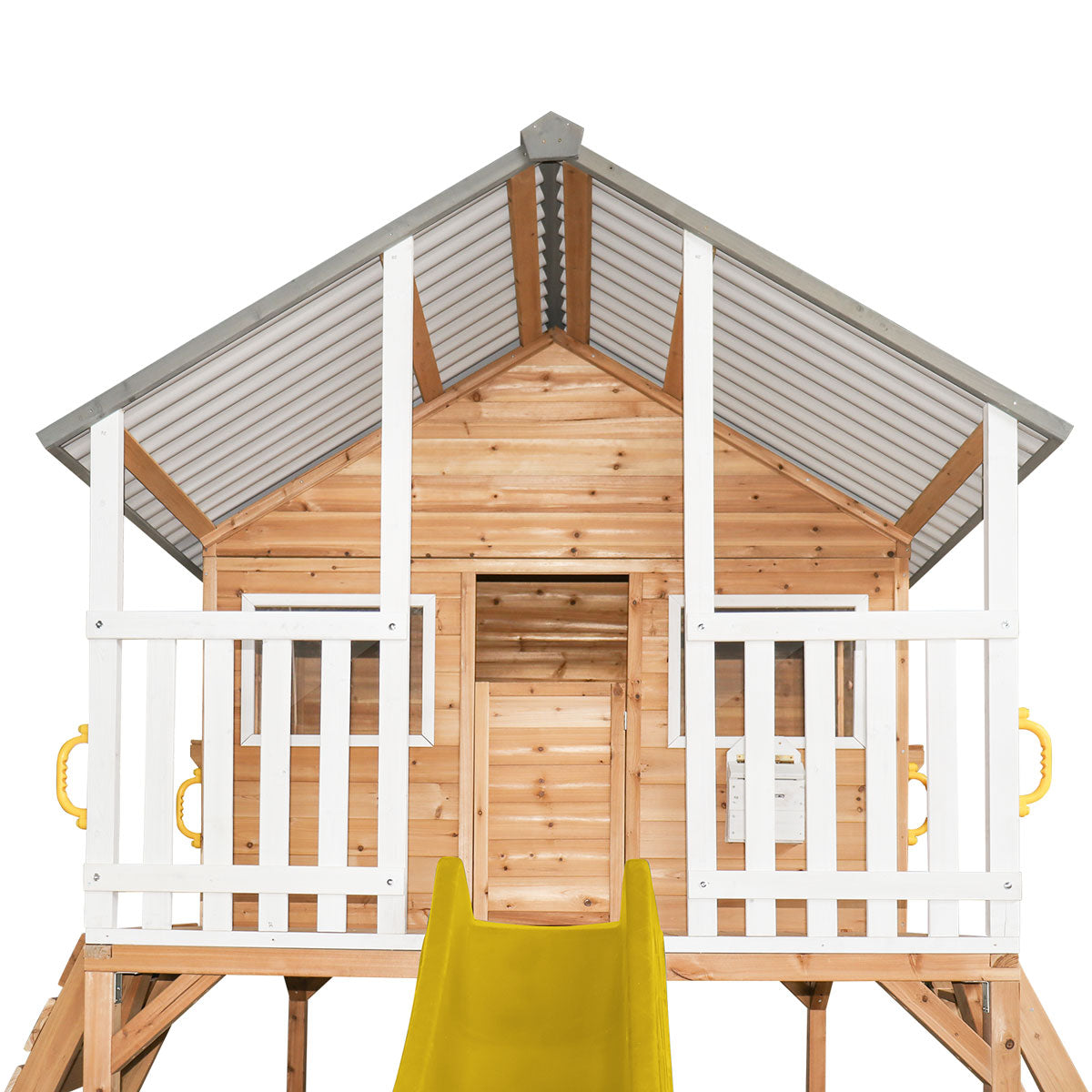 Lifespan Kids Winchester Cubby House with Elevation Platform and Yellow Slide Lifespan