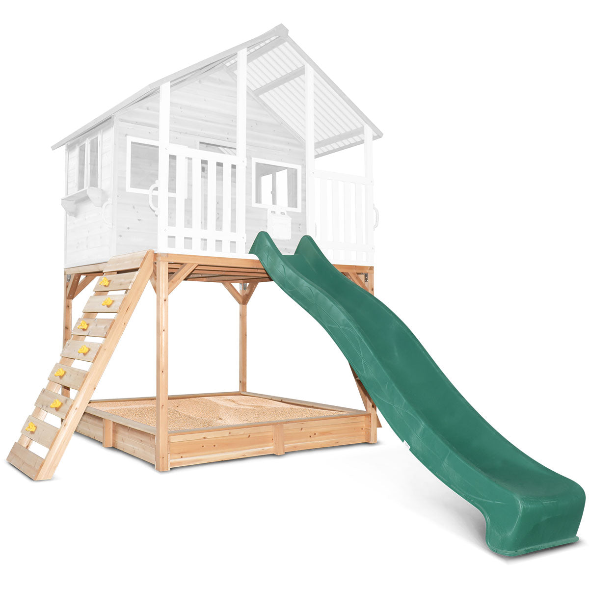 Lifespan Kids Elevation Kit and Green Slide to suit Winchester Cubby House Only Lifespan