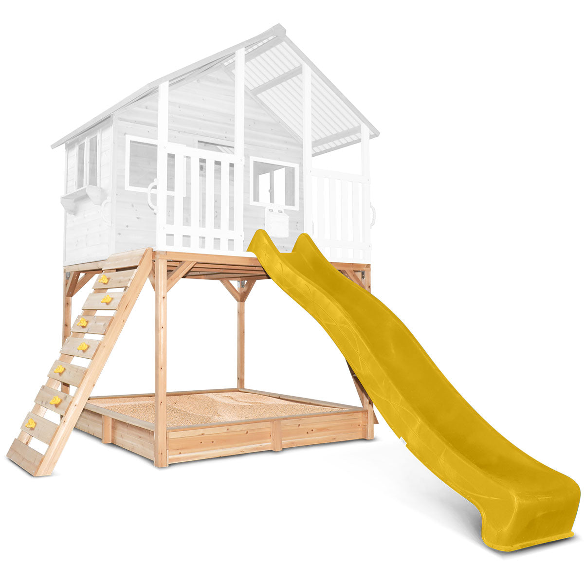Lifespan Kids Elevation Kit and Yellow Slide to suit Winchester Cubby House Only Lifespan