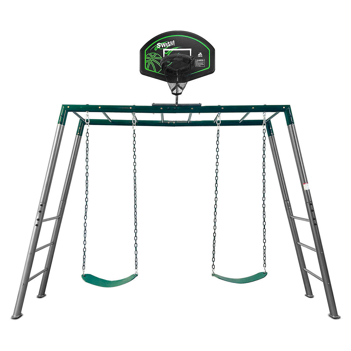 Lifespan Kids Stanley Heavy Duty Monkey Bars with Anchor Kit and Basketball Ring Awezingly