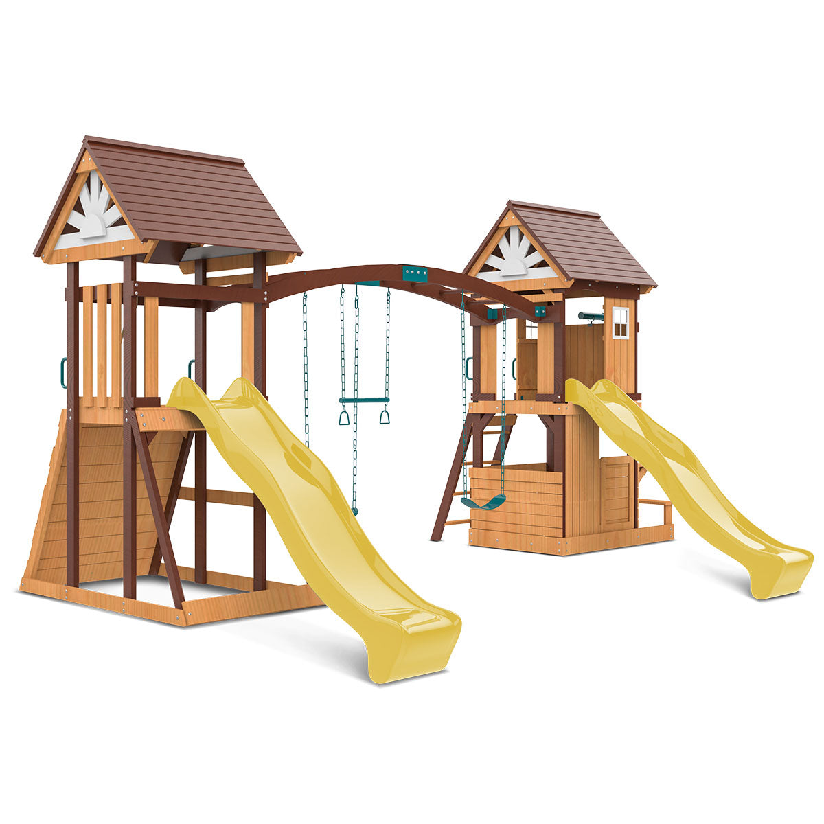 Lifespan Kids Armadale Swing Set & Play Centre with Two 2.2m Slide (Yellow) Awezingly