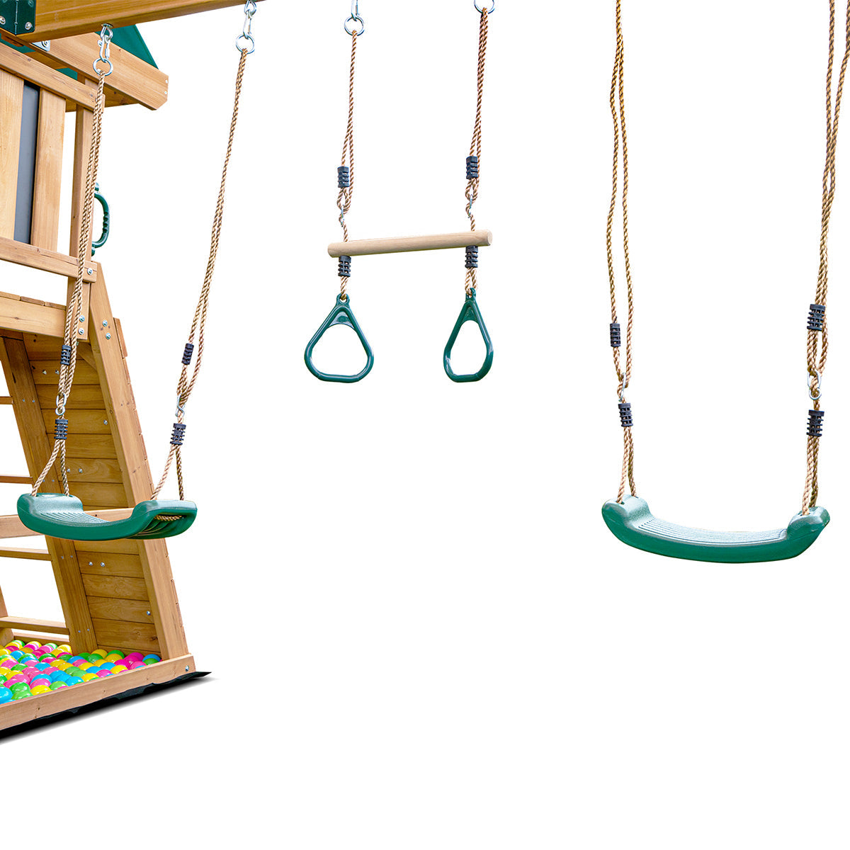 Lifespan Kids Birmingham Swing Set & Play Centre with 2.2m Slide (Green) Awezingly