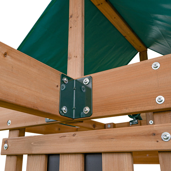 Lifespan Kids Birmingham Swing Set & Play Centre with 2.2m Slide (Green) Awezingly