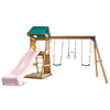Lifespan Kids Birmingham Swing Set & Play Centre with 2.2m Slide (Pastel Pink)