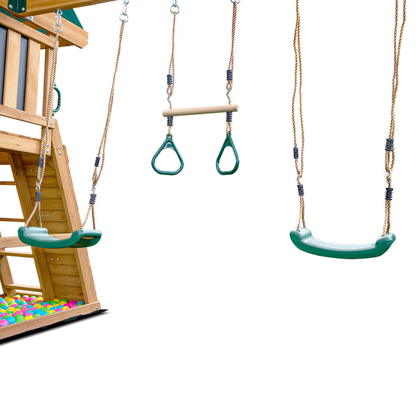 Lifespan Kids Birmingham Swing Set & Play Centre with 2.2m Slide (Pastel Pink) Awezingly