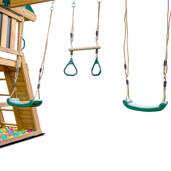 Lifespan Kids Birmingham Swing Set & Play Centre with 2.2m Slide (White) Awezingly