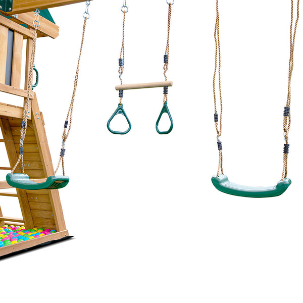 Lifespan Kids Birmingham Swing Set & Play Centre with 2.2m Slide (Yellow) Awezingly