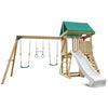 Lifespan Kids Carindale Swing Set & Play Centre with 2.2m Slide (White)