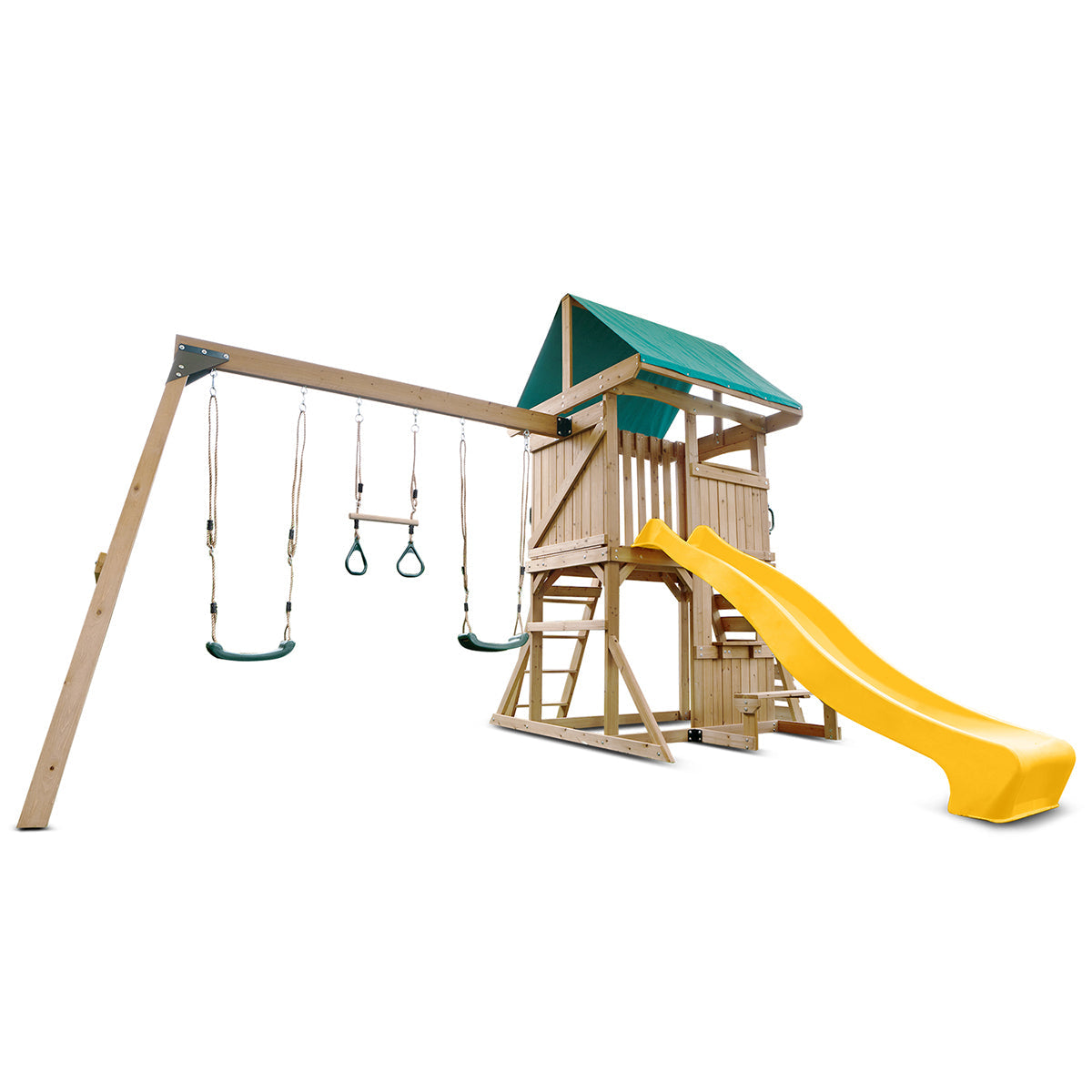 Lifespan Kids Carindale Swing Set & Play Centre with 2.2m Slide (Yellow) Awezingly