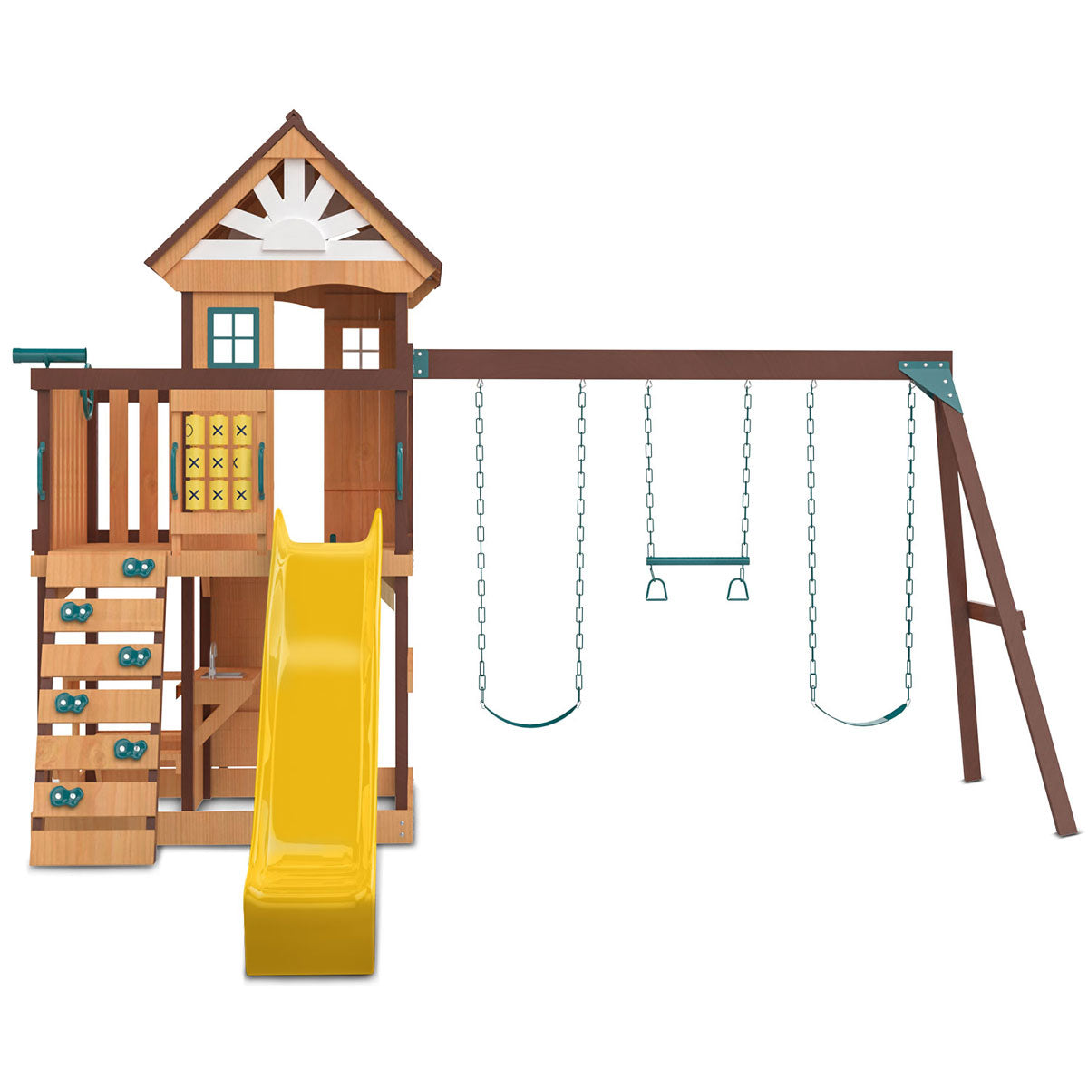 Lifespan Kids Coventry Swing Set & Play Centre with 2.2m Slide (Yellow) Awezingly