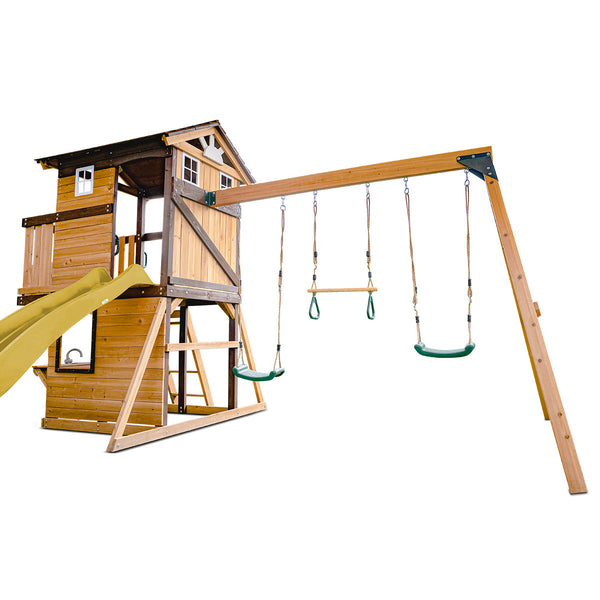 Lifespan Kids Darlington Swing Set & Play Centre with 2.2m Slide (Yellow) Awezingly