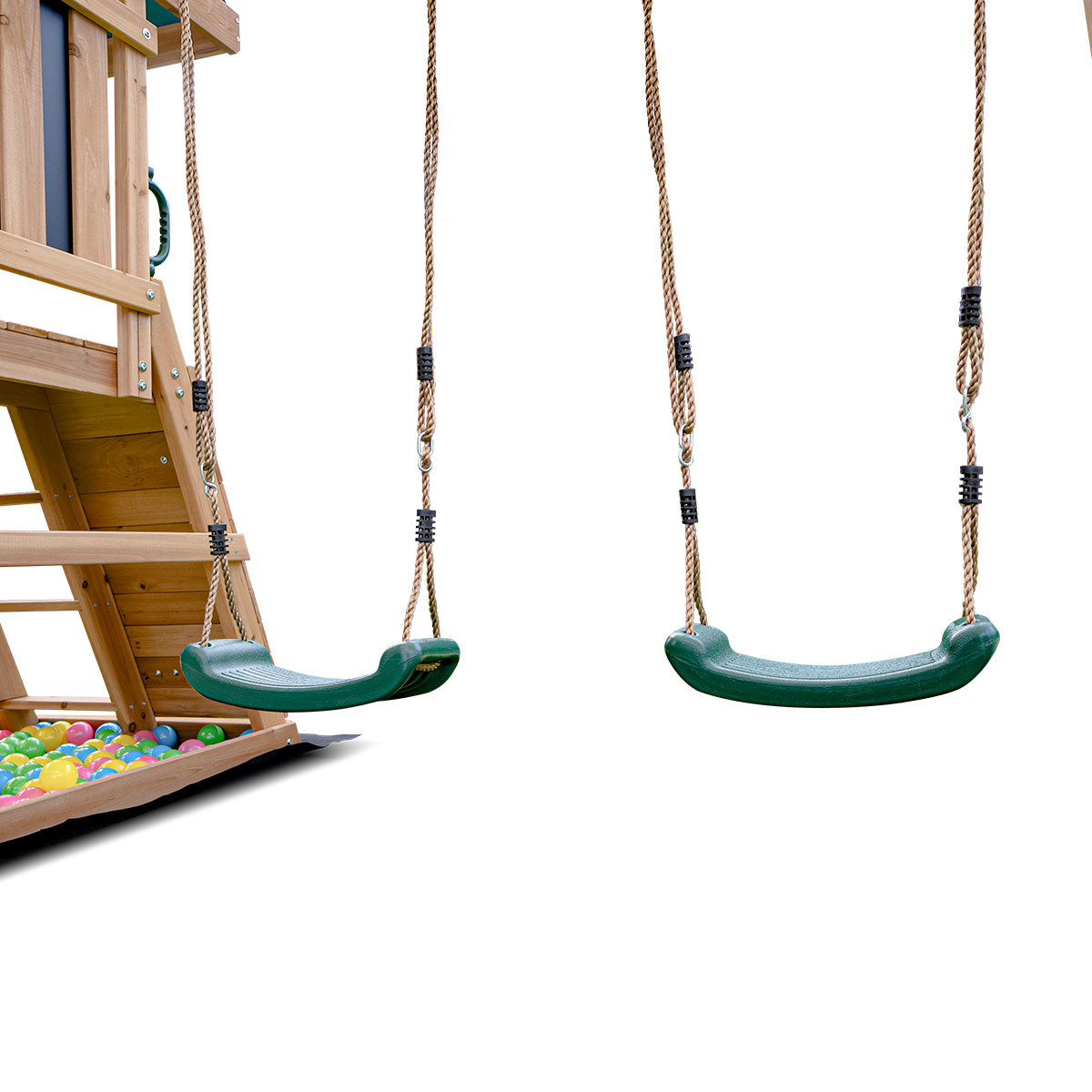 Lifespan Kids Greenvale Swing Set & Play Centre with 1.8m Slide (Green) Awezingly