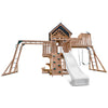Lifespan Kids Kensington Swing Set, Monkey Bars & Play Centre with 2.2m Slide (White)