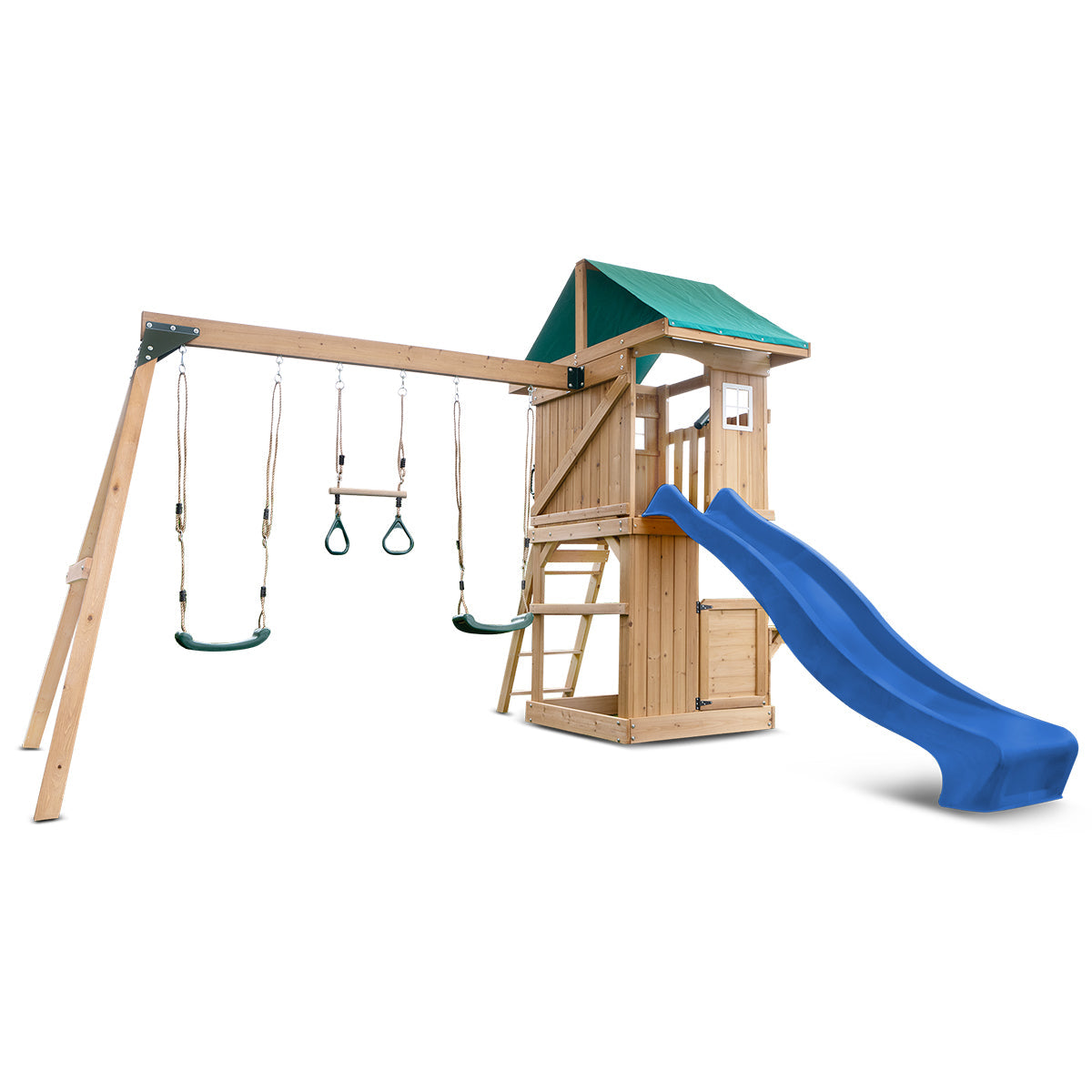 Lifespan Kids Montrose Swing Set & Play Centre with 2.2m Slide (Blue) Awezingly