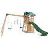 Lifespan Kids Montrose Swing Set & Play Centre with 2.2m Slide (Green)
