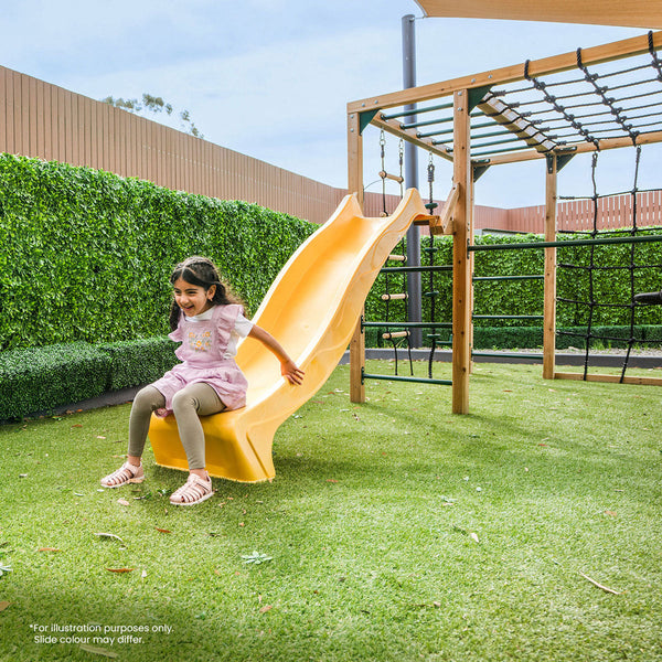 Lifespan Kids Orangutan Monkey Bars Jungle Gym Climbing Frame with 2.2m Slide (Green) Awezingly