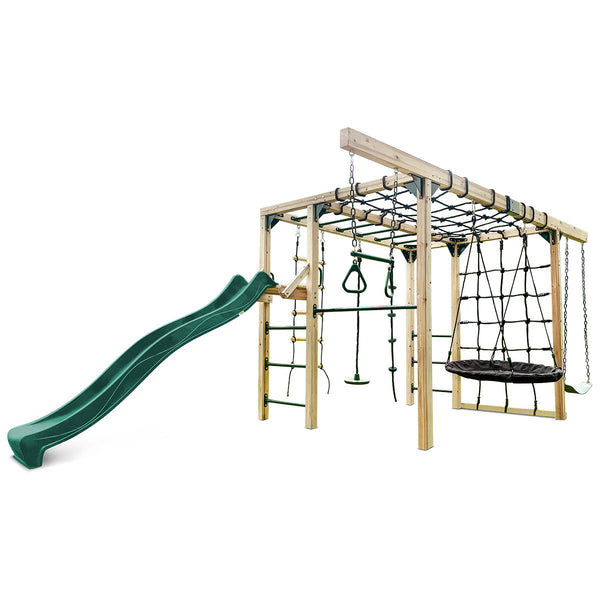 Lifespan Kids Orangutan Climbing Cube Jungle Gym Play Centre + Green Slide Lifespan