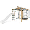 Lifespan Kids Orangutan Monkey Bars Jungle Gym Climbing Frame with 2.2m Slide (White)