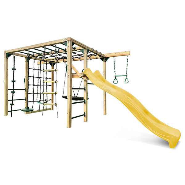 Lifespan Kids Orangutan Climbing Cube Jungle Gym Play Centre + Yellow Slide Lifespan