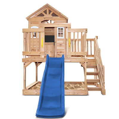 Lifespan Kids Silverton Cubby House with 1.8m Slide (Blue)