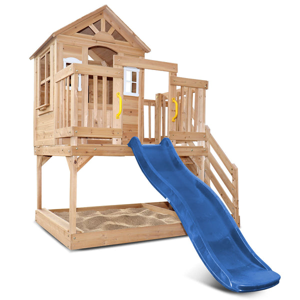 Lifespan Kids Silverton Cubby House with 1.8m Slide (Blue) Awezingly