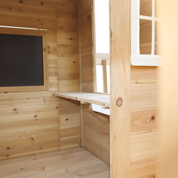 Lifespan Kids Silverton Cubby House with 1.8m Slide (Green) Awezingly