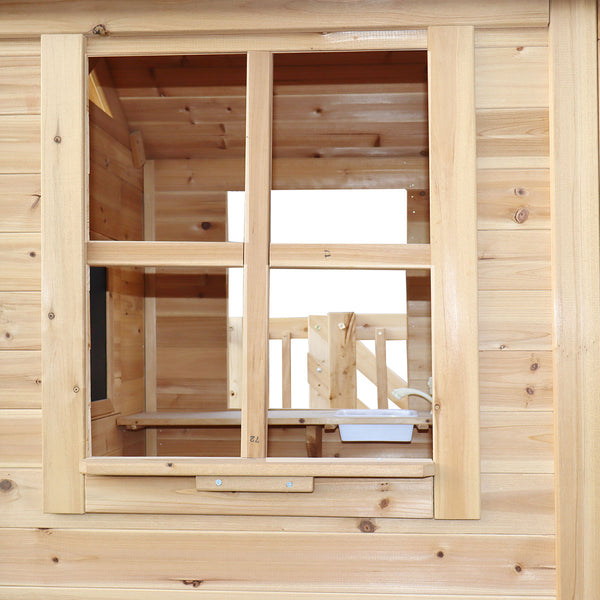 Lifespan Kids Silverton Cubby House with 1.8m Slide (Yellow) Awezingly