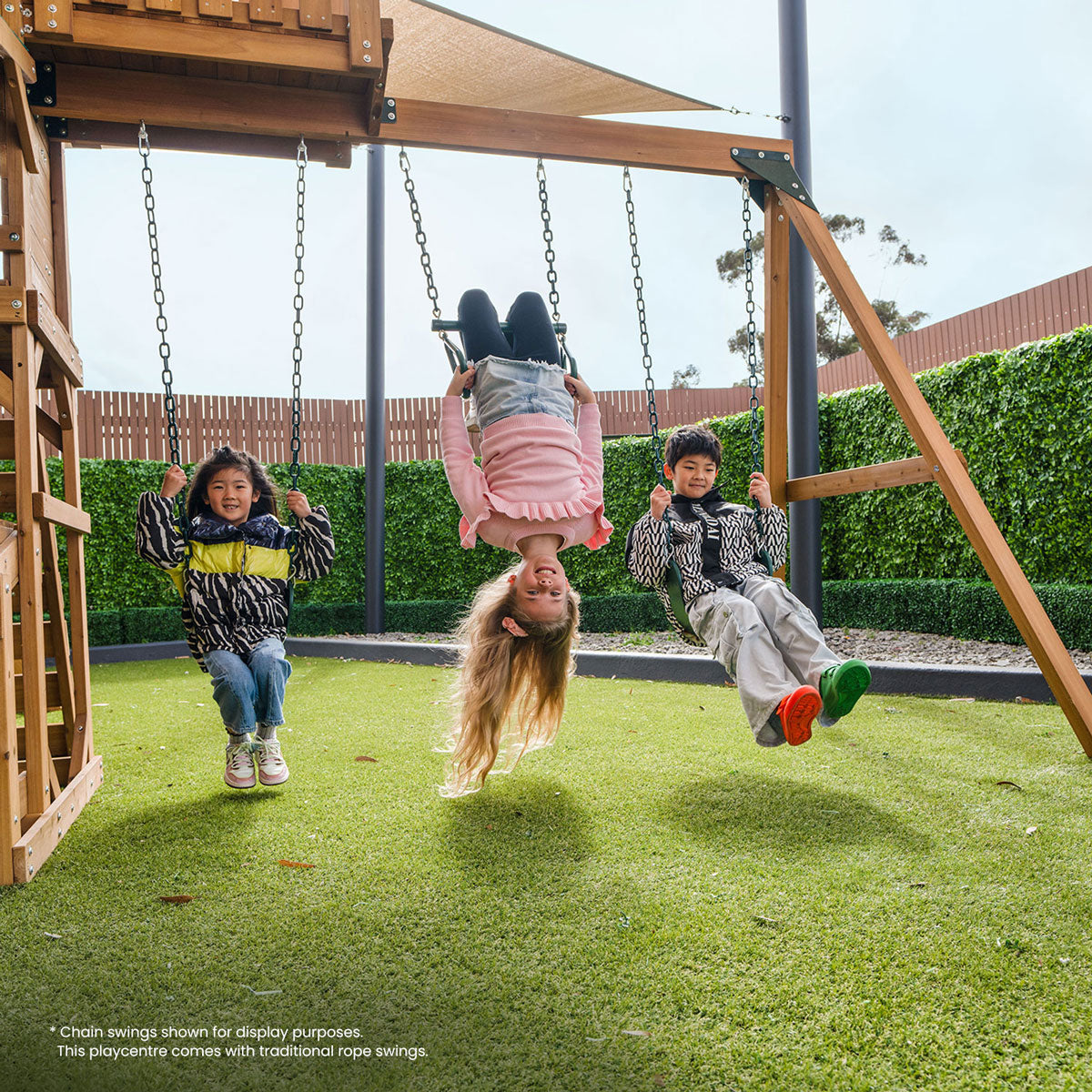 Lifespan Kids Walton Swing Set, Monkey Bars & Play Centre with 2.2m Slide (Pastel Blue) Awezingly