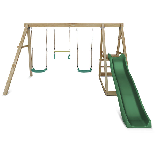 Lifespan Kids Winston Swing Set with Climb & 1.8m Slide (Green) Awezingly