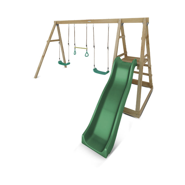 Lifespan Kids Winston Swing Set with Climb & 1.8m Slide (Green) Awezingly