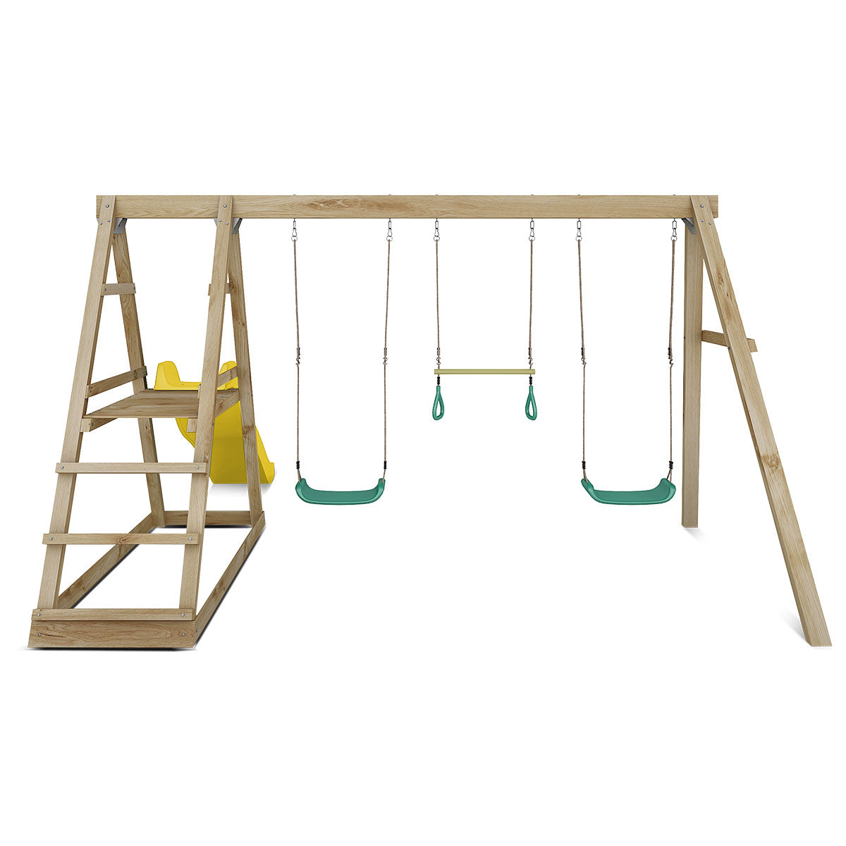 Lifespan Kids Winston Swing Set with Climb & 1.8m Slide (Yellow) Awezingly