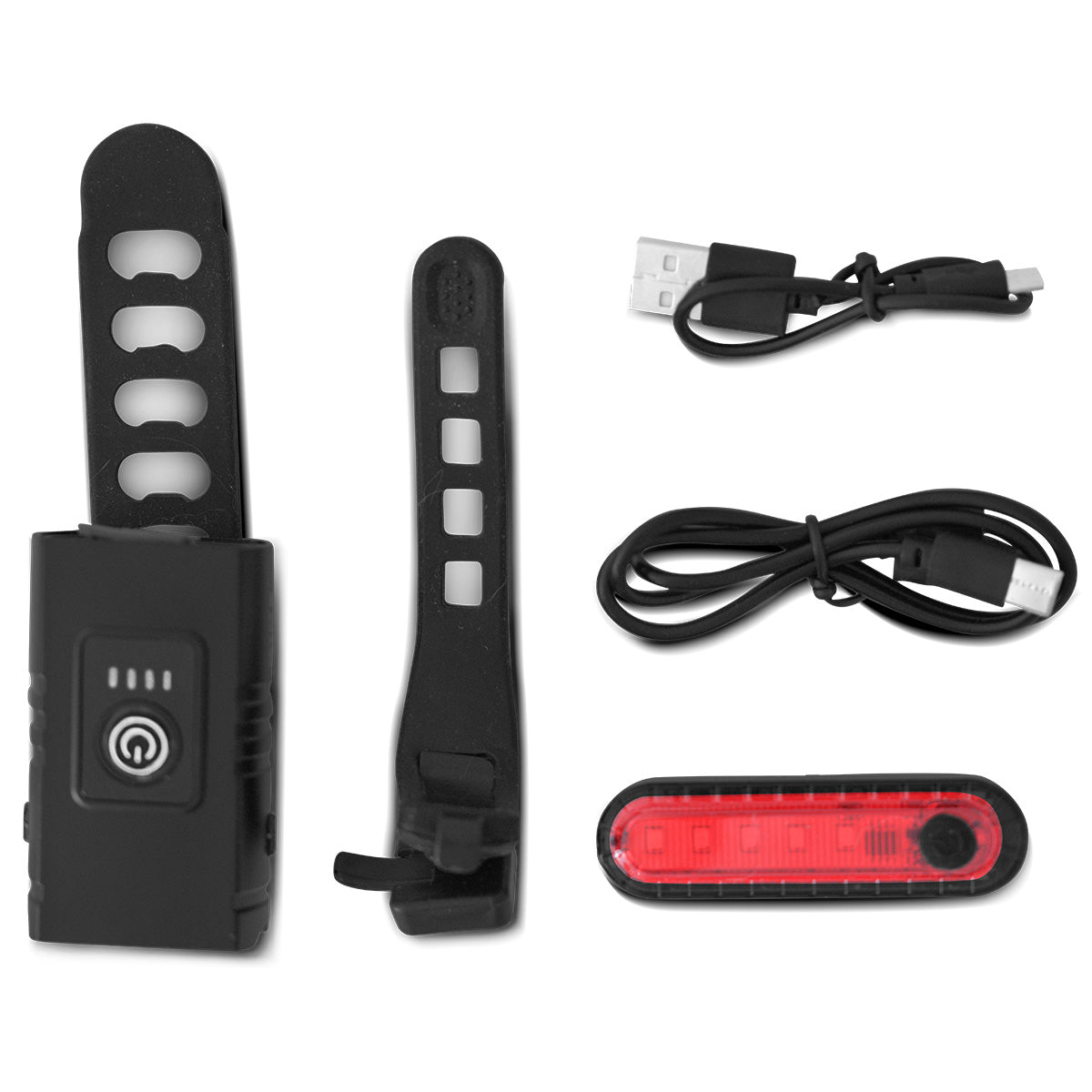 Progear LED Rechargeable Front and Rear Light Set Progear