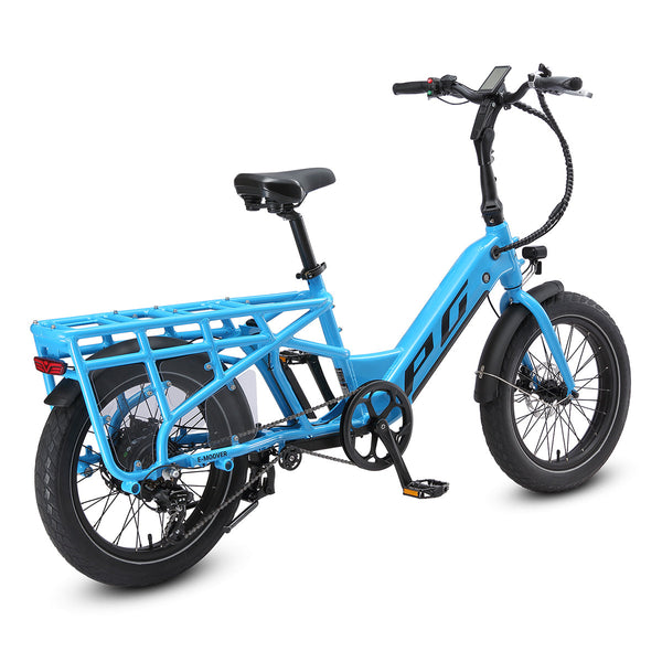 Progear E-Moover Cargo Bike - Electric Blue Awezingly