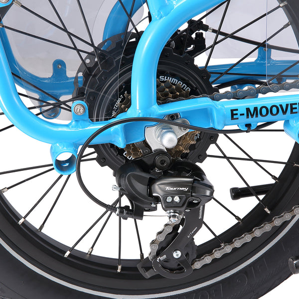 Progear E-Moover Cargo Bike - Electric Blue Awezingly
