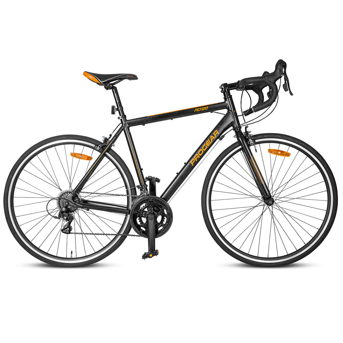 Progear Bikes RD120 Road Bike microSHIFT 700c x 56cm in Black Ember Progear