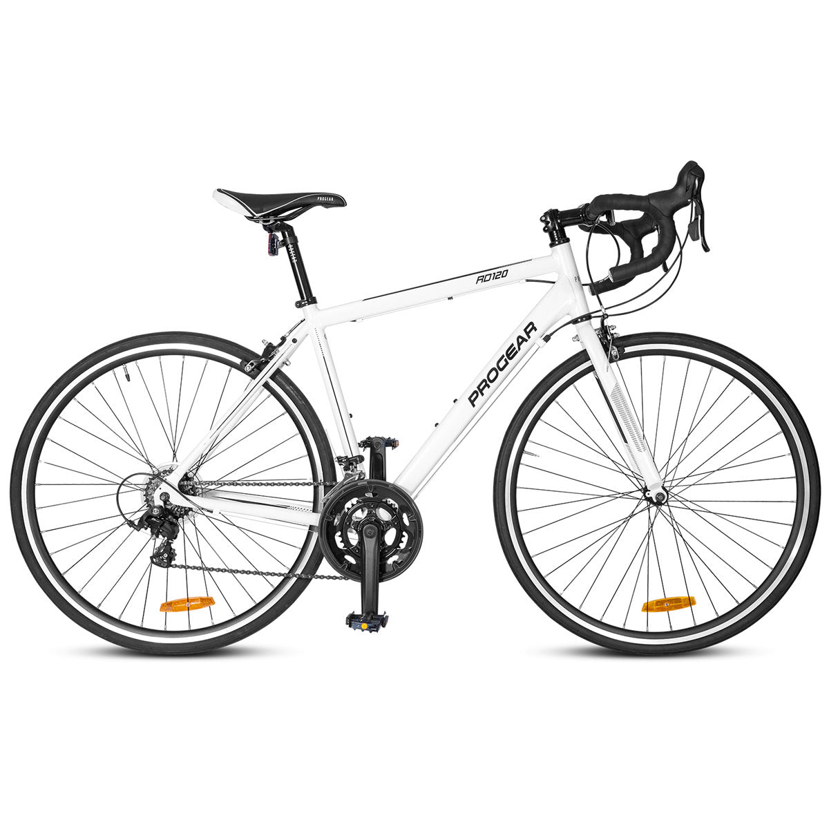 Progear Bikes RD120 Road Bike microSHIFT 700c x 56cm in Arctic White Progear