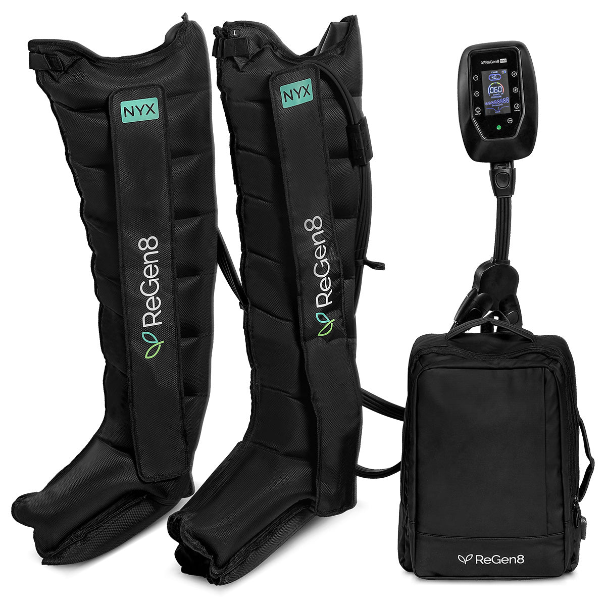 Regen8 Nyx 8-Chamber Compression Recovery Boots (Large, 175-190cm) Awezingly