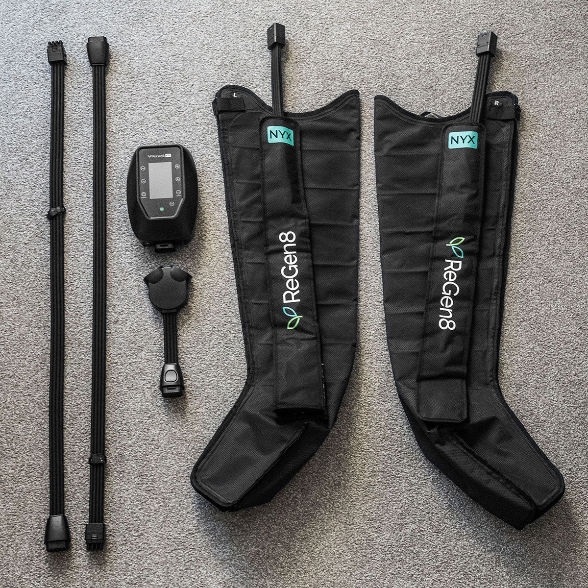 Regen8 Nyx 8-Chamber Compression Recovery Boots (Medium, 160-175cm) Awezingly