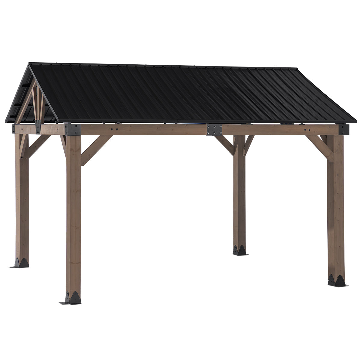 Yardtopia Fremantle 3.6m x 3m Timber & Steel Gable Roof Gazebo Awezingly