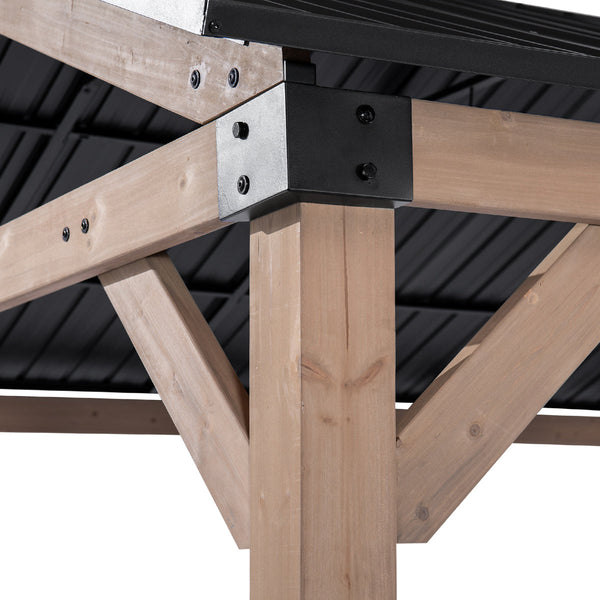 Yardtopia Fremantle 3.6m x 3m Timber & Steel Gable Roof Gazebo Awezingly