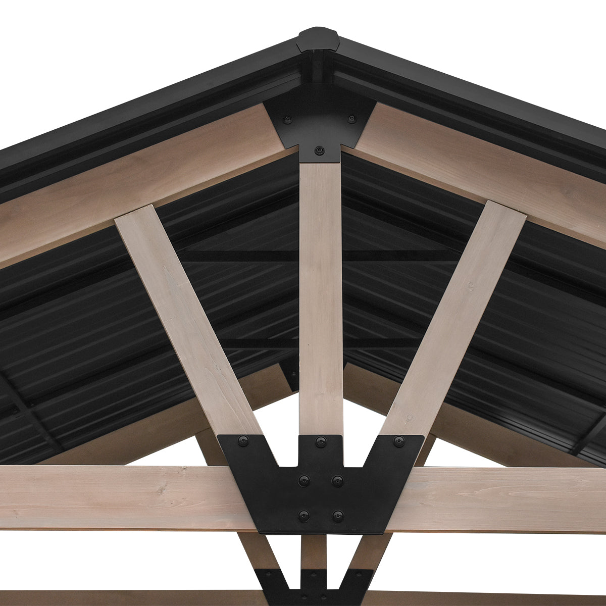 Yardtopia Oslo XL 3.6m x 2.4m BBQ/Grill Timber & Steel Gable Roof Gazebo Awezingly