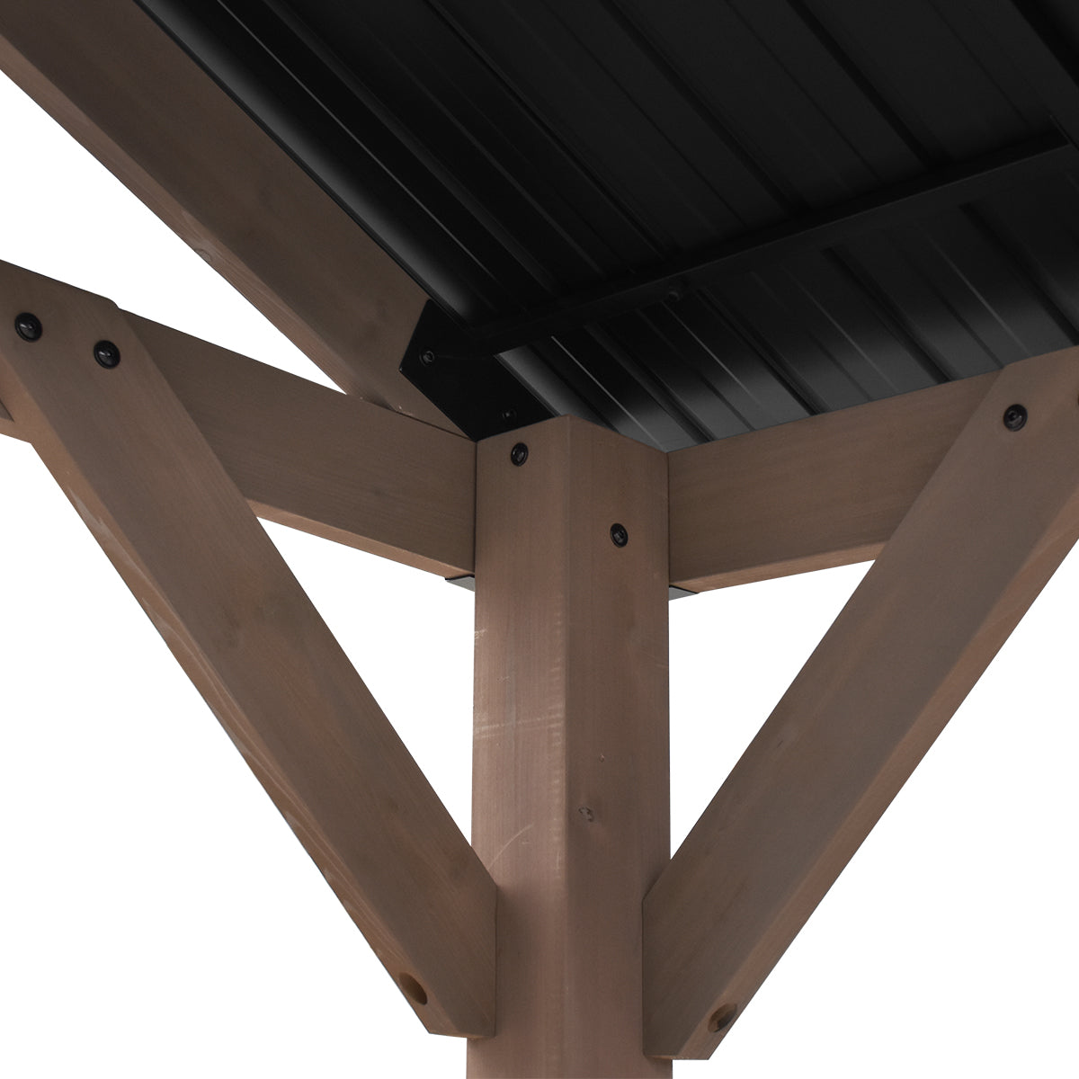 Yardtopia Oslo XL 3.6m x 2.4m BBQ/Grill Timber & Steel Gable Roof Gazebo Awezingly